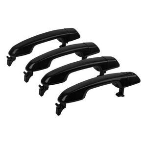 69211-60090 Black Exterior Door Handle Set 4Pcs Lexus GX460 4Runner 2010-2020